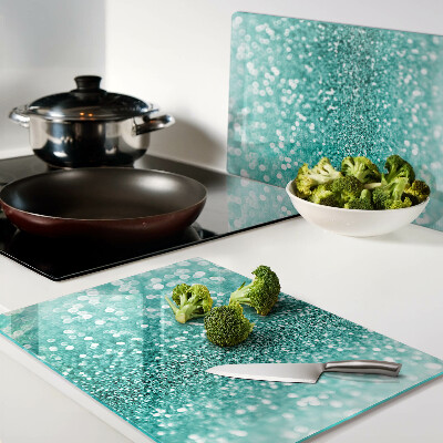 Tabla para cortar Brillo turquesa brillante