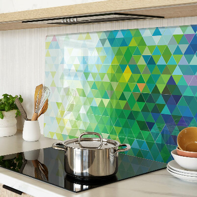 Tabla de cocina La geometría de los triángulos de colores