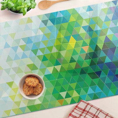 Tabla de cocina La geometría de los triángulos de colores