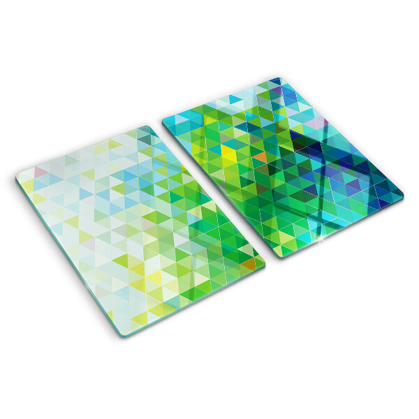 Tabla de cocina La geometría de los triángulos de colores