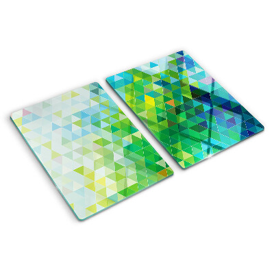 Tabla de cocina La geometría de los triángulos de colores