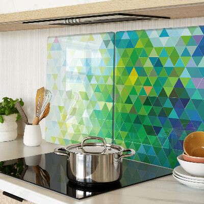 Tabla de cocina La geometría de los triángulos de colores