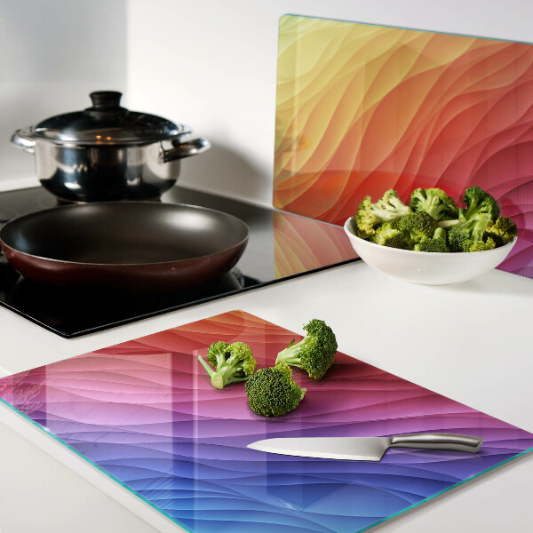 Tabla de cortar Ondas de color