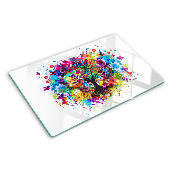Tabla de cortar Árbol de la vida colorido