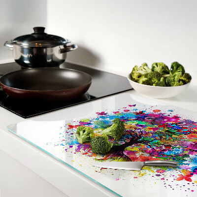 Tabla de cortar Árbol de la vida colorido