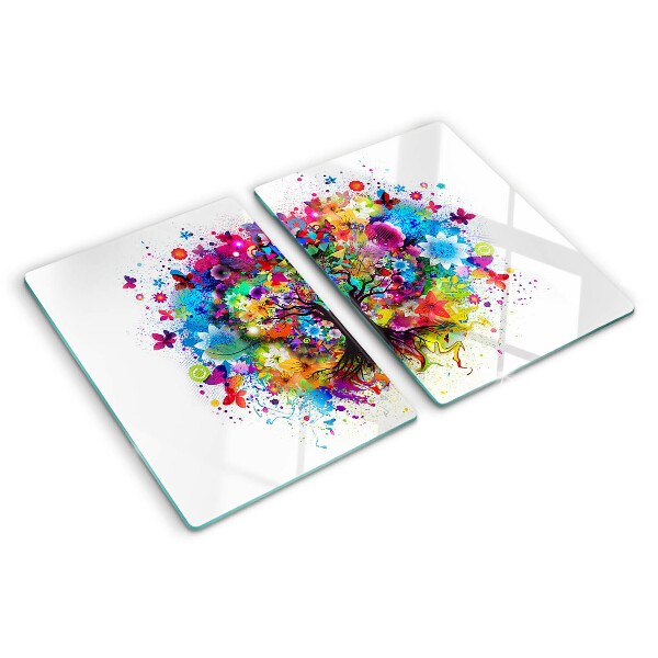 Tabla de cortar Árbol de la vida colorido