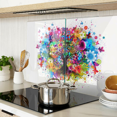 Tabla de cortar Árbol de la vida colorido