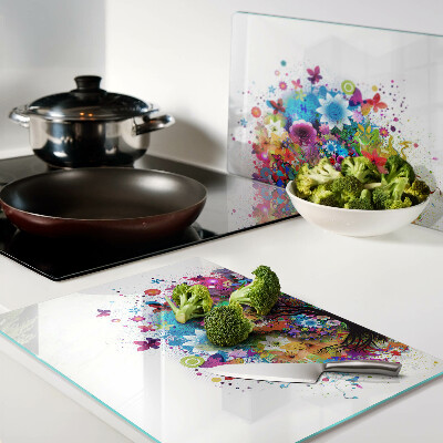 Tabla de cortar Árbol de la vida colorido