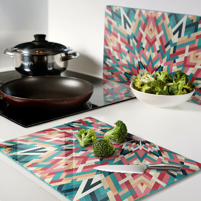 Tabla para cortar Mandala multicolor