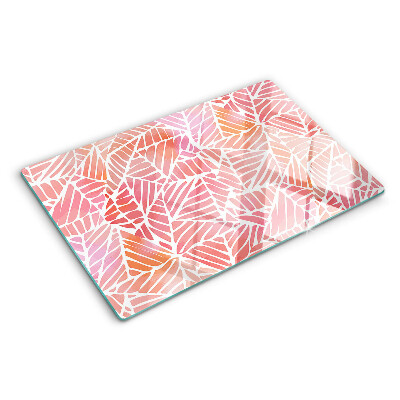 Tabla de cortar Hojas en tonos pastel