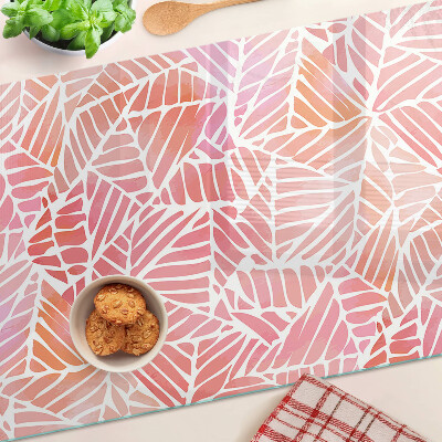 Tabla de cortar Hojas en tonos pastel