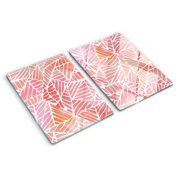 Tabla de cortar Hojas en tonos pastel