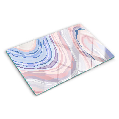 Tabla de cocina Patrón jaspeado en colores pastel
