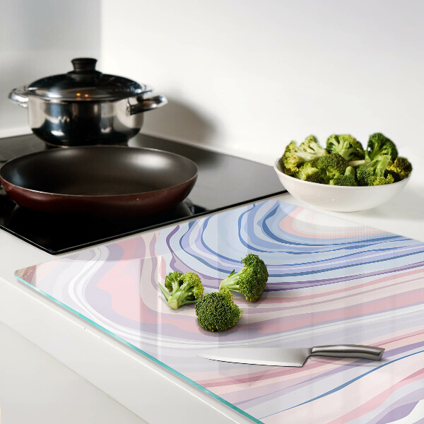 Tabla de cocina Patrón jaspeado en colores pastel