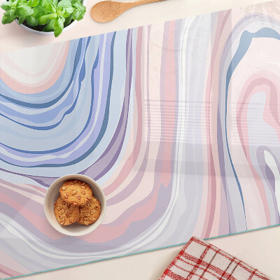 Tabla de cocina Patrón jaspeado en colores pastel