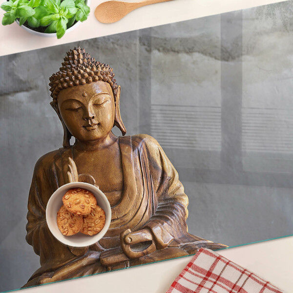 Szklana deska do krojenia Buddha w medytacji