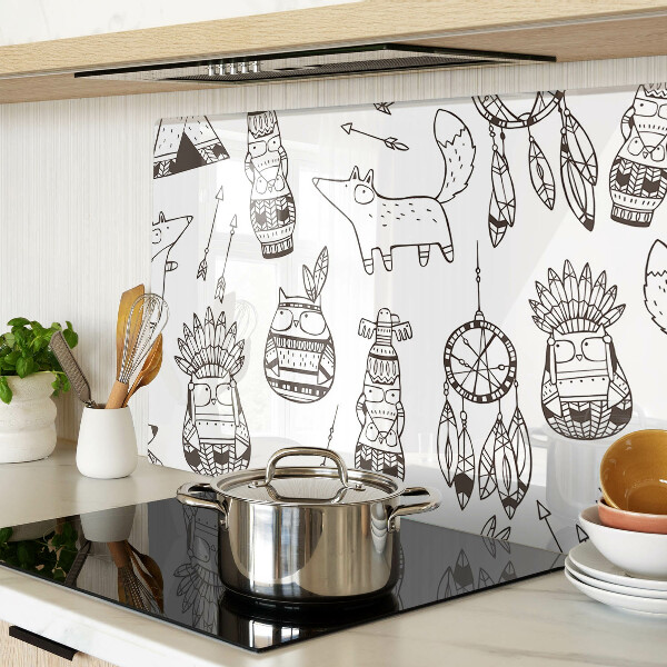 Tabla para cortar Motivo étnico con animales