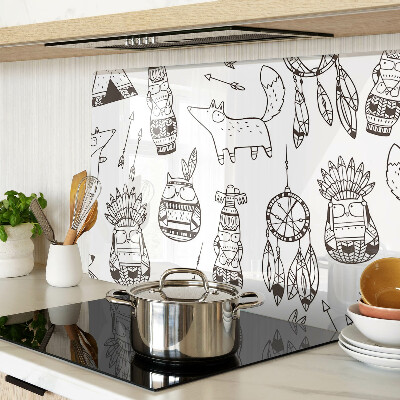 Tabla para cortar Motivo étnico con animales