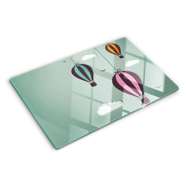 Tabla de cortar de cristal Globos aerostáticos