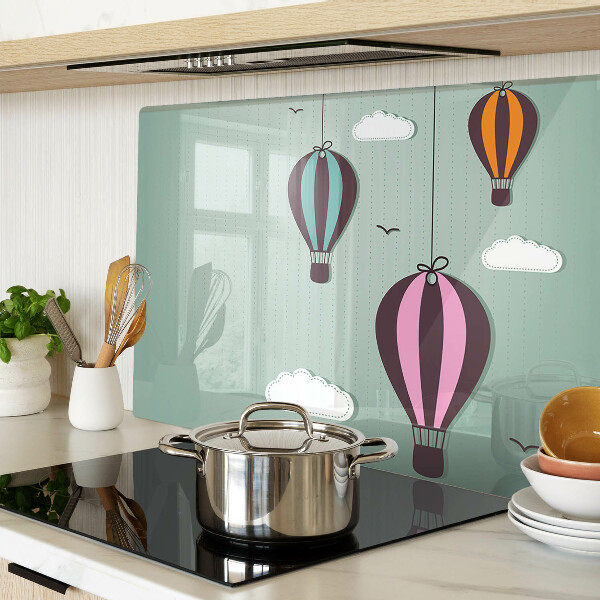 Tabla de cortar de cristal Globos aerostáticos