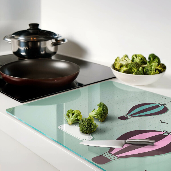 Tabla de cortar de cristal Globos aerostáticos