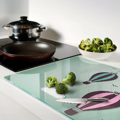 Tabla de cortar de cristal Globos aerostáticos