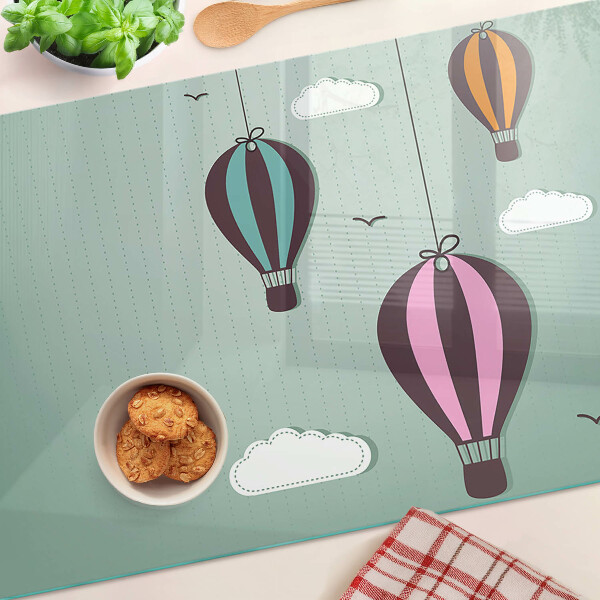 Tabla de cortar de cristal Globos aerostáticos