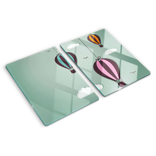 Tabla de cortar de cristal Globos aerostáticos