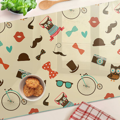 Tabla de cortar Gatitos y accesorios retro