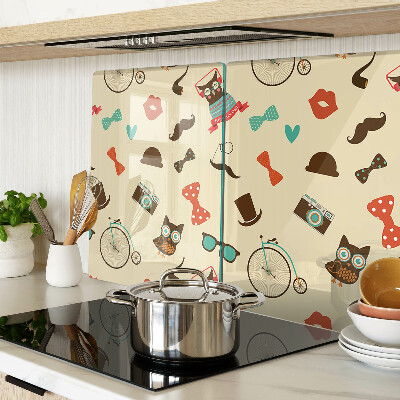 Tabla de cortar Gatitos y accesorios retro