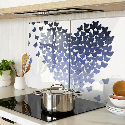 Tabla de cocina Motivo de corazón con mariposas