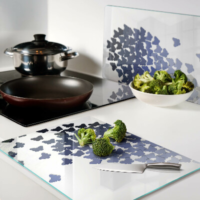 Tabla de cocina Motivo de corazón con mariposas