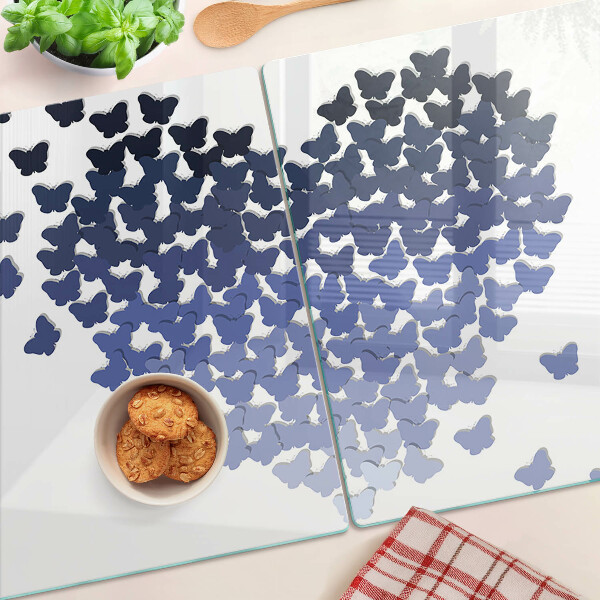 Tabla de cocina Motivo de corazón con mariposas