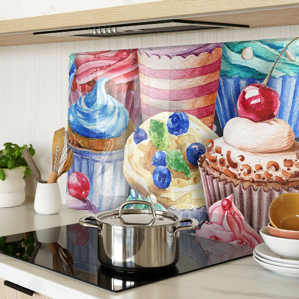 Tabla de cortar Cupcakes y pasteles coloridos