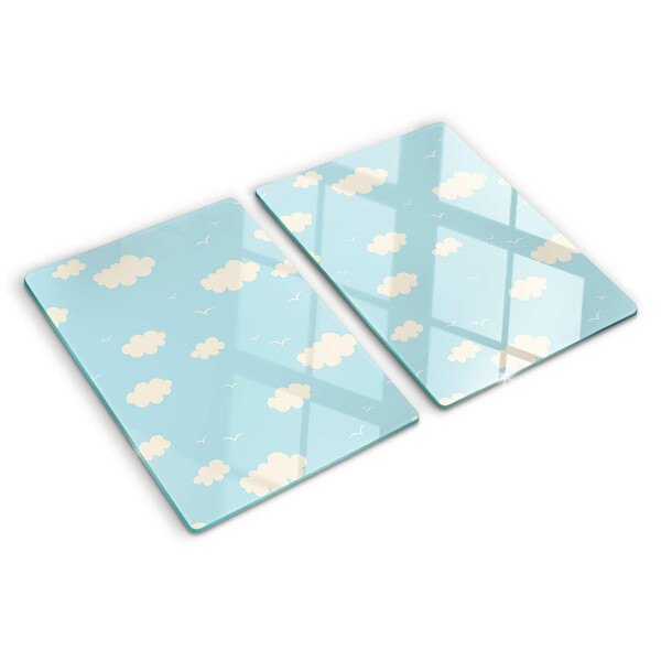 Deska kuchenna szklana Chmurki na niebie