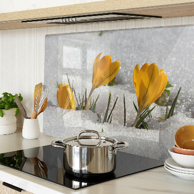 Tabla de cortar Azafranes en la nieve