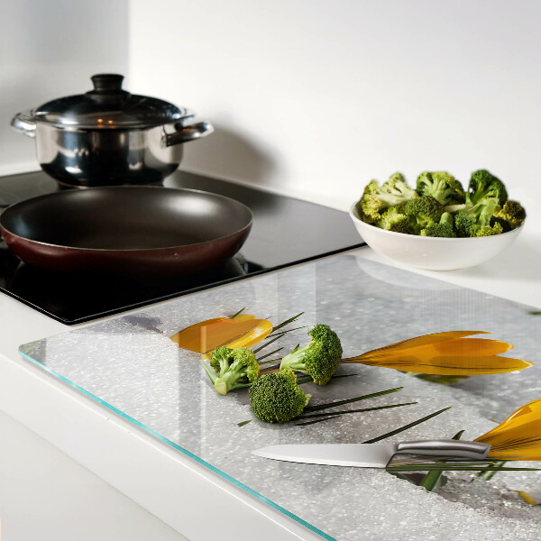 Tabla de cortar Azafranes en la nieve