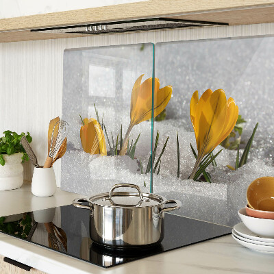 Tabla de cortar Azafranes en la nieve