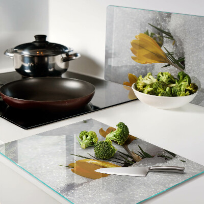 Tabla de cortar Azafranes en la nieve