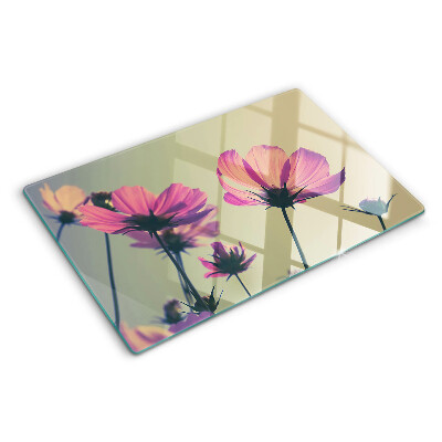 Tabla de cocina Flores en tonos pastel