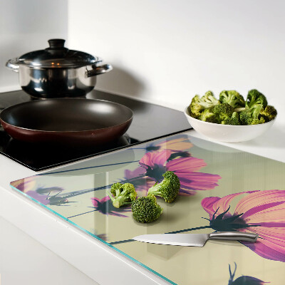 Tabla de cocina Flores en tonos pastel