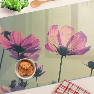Tabla de cocina Flores en tonos pastel