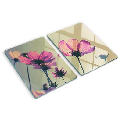 Tabla de cocina Flores en tonos pastel