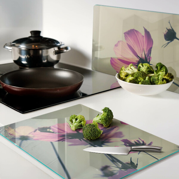 Tabla de cocina Flores en tonos pastel