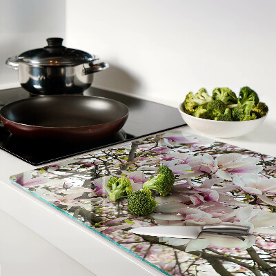 Tabla de cocina flores de magnolia