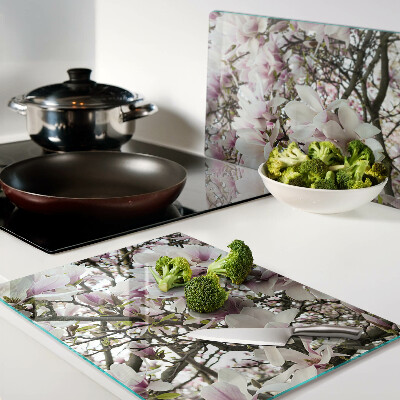 Tabla de cocina flores de magnolia