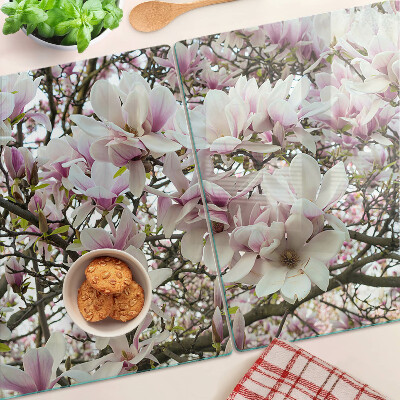 Tabla de cocina flores de magnolia