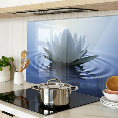 Szklana deska do krojenia Lilia wodna na tle wody