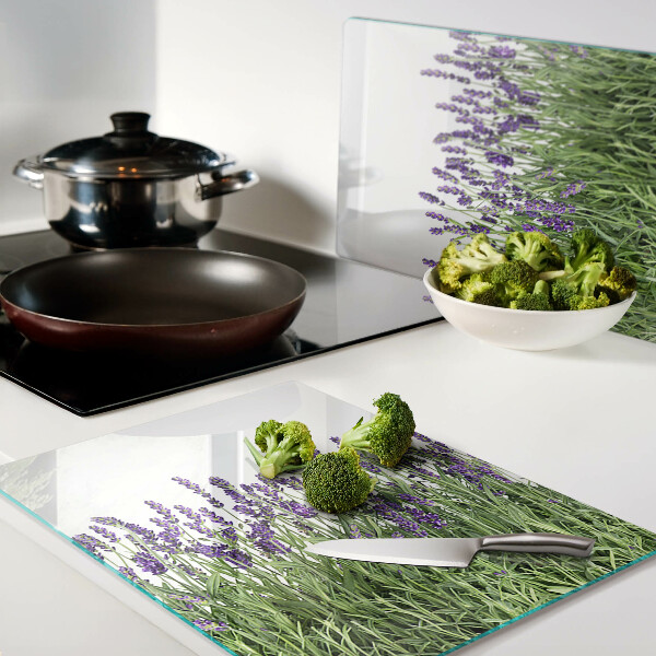 Tabla de cocina Campo de lavanda al sol
