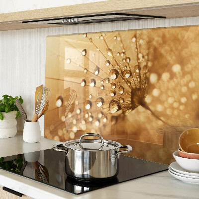 Tabla para cortar Gotas de agua sobre un diente de león